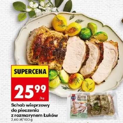 Schab wieprzowy do pieczenia z rozmarynem Łuków