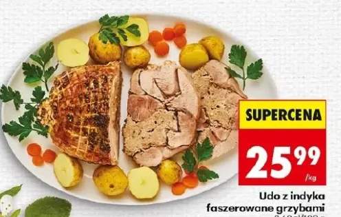 Udo z indyka faszerowane grzybami