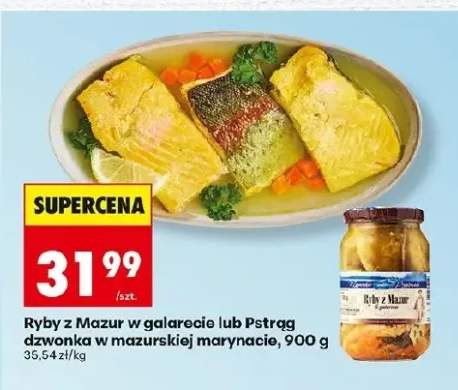 Ryby z Mazur w galarecie lub Pstrąg dzwonka w mazurskiej marynacie