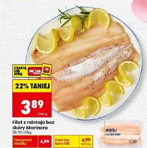 Filet z mintaja bez skóry