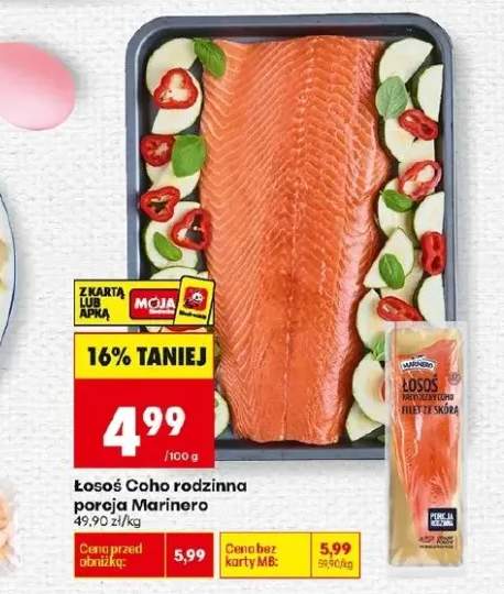 Łosoś Coho rodzinna porcja