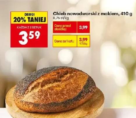 Chleb nowodworski z makiem