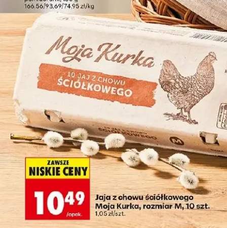 Jaja z chowu ściółkowego rozmiar M