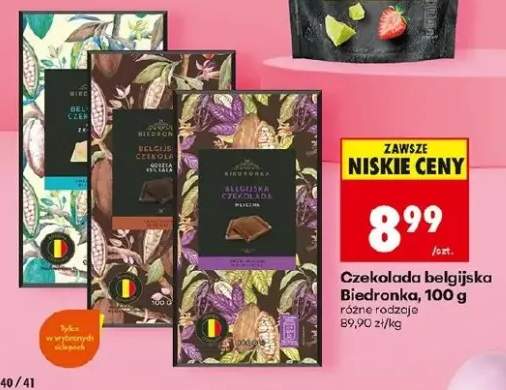 Czekolada belgijska różne rodzaje