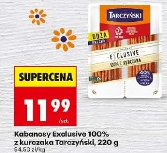 Kabanosy Exclusive 100% z kurczaka