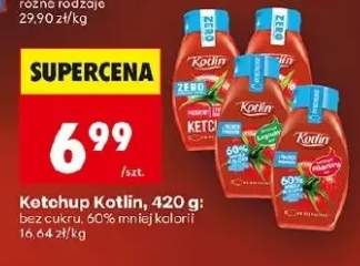 Ketchup bez cukru, 60% mniej kalorii