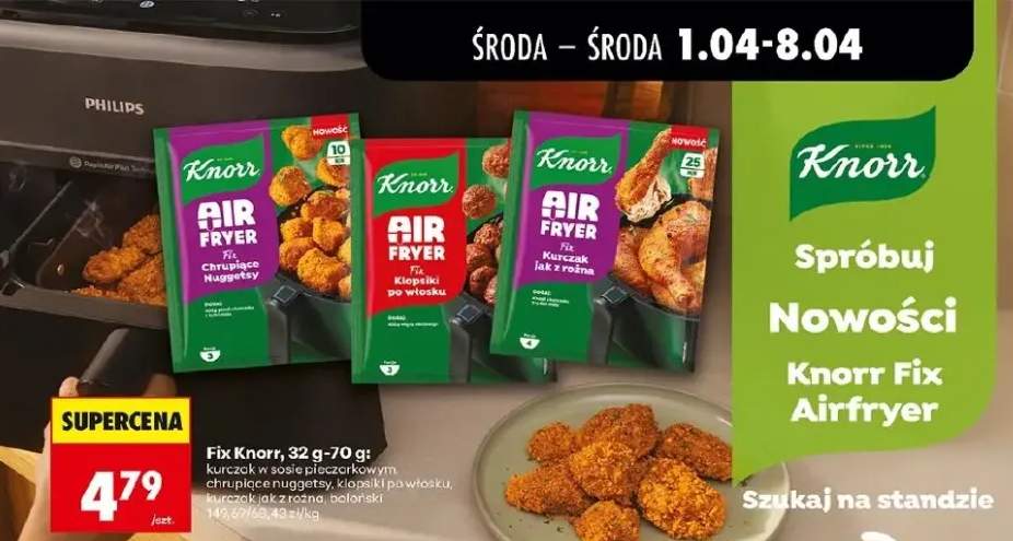 Fix Knorr Airfryer kurczak w sosie pieczarkowym