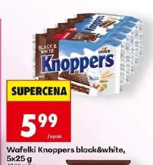 Wafelki black&white, milk&hazelnuts