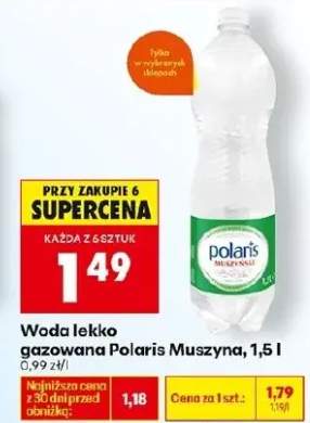 Woda lekko gazowana Muszyna