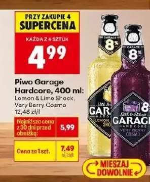 Piwo Hardcore 400ml Lemon & Lime Shock