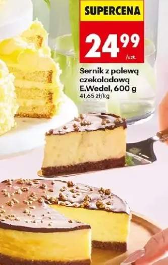 Sernik z polewą czekoladową