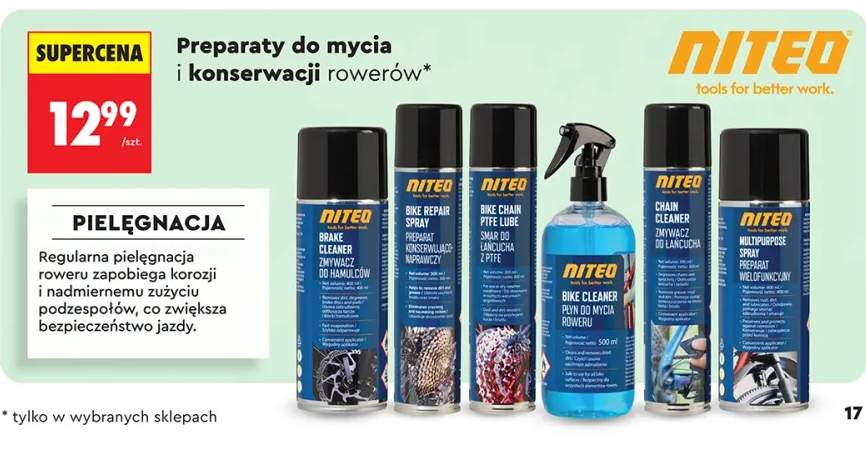 Preparaty do mycia i konserwacji rowerów