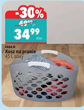 Kosz na pranie 45 l, szary