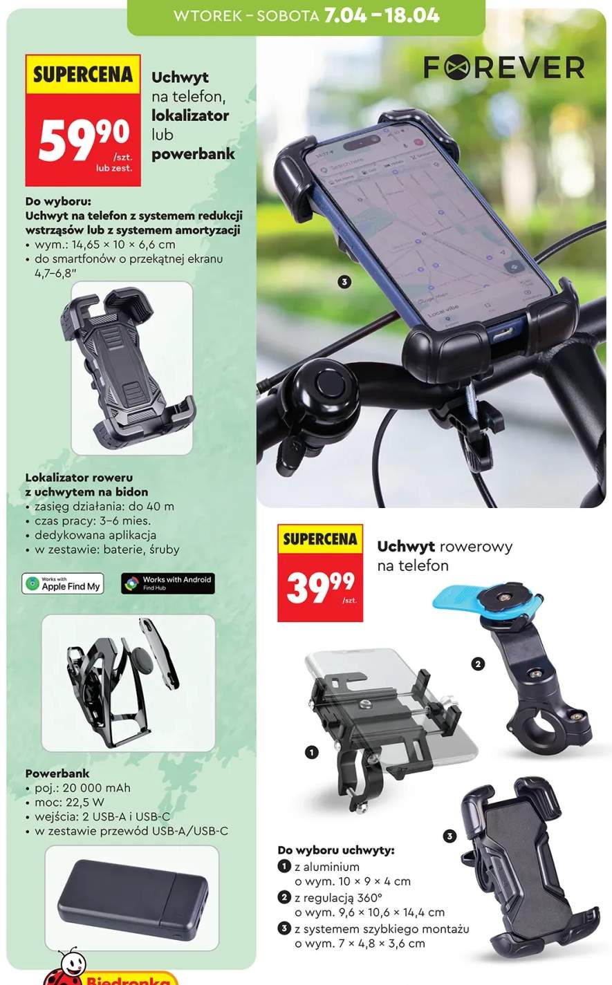 Lokalizator roweru z uchwytem na bidon