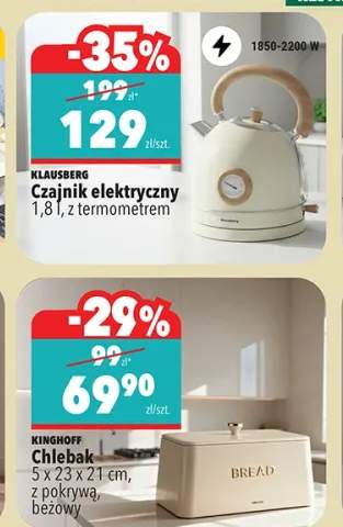 Czajnik elektryczny 1,8 l, z termometrem