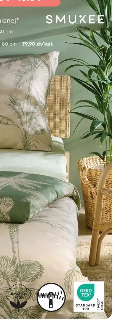 Komplet pościeli bawełnianej 220x200 cm + 2x 70x80 cm