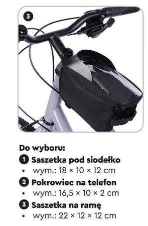 Saszetka rowerowa na ramę