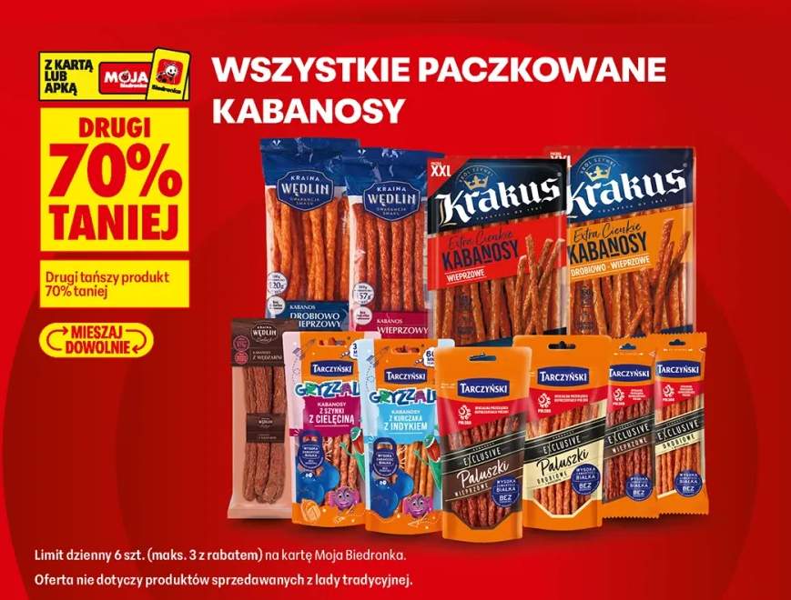 Kabanosy wszystkie paczkowane