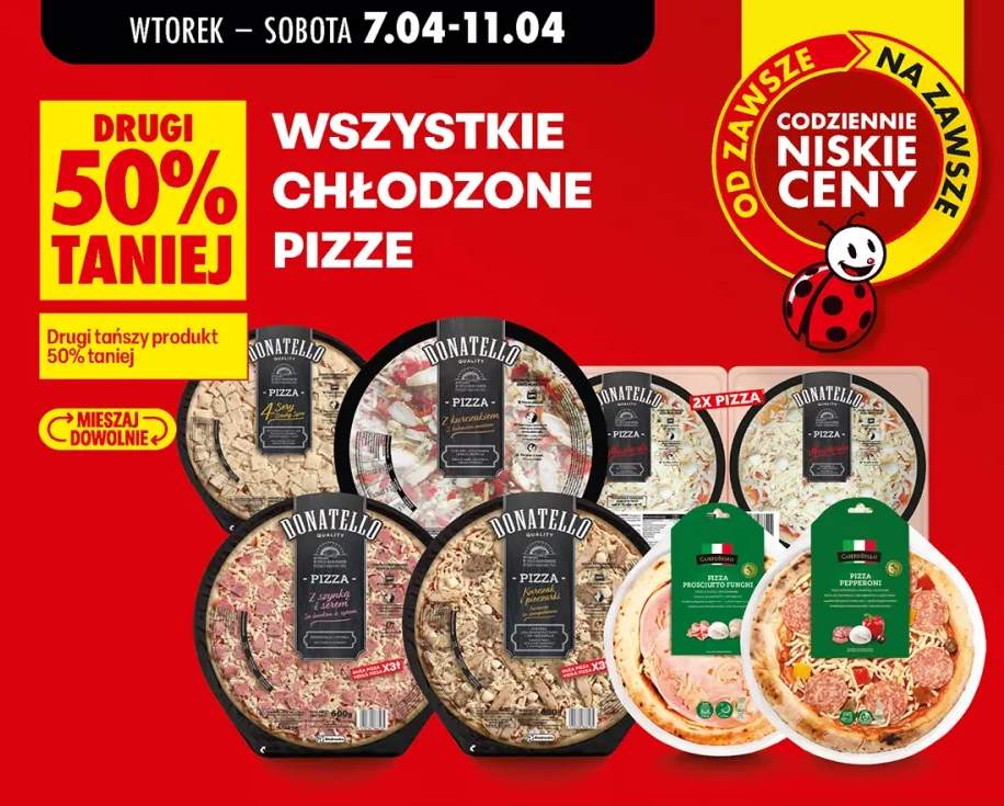 Pizza chłodzona różne rodzaje