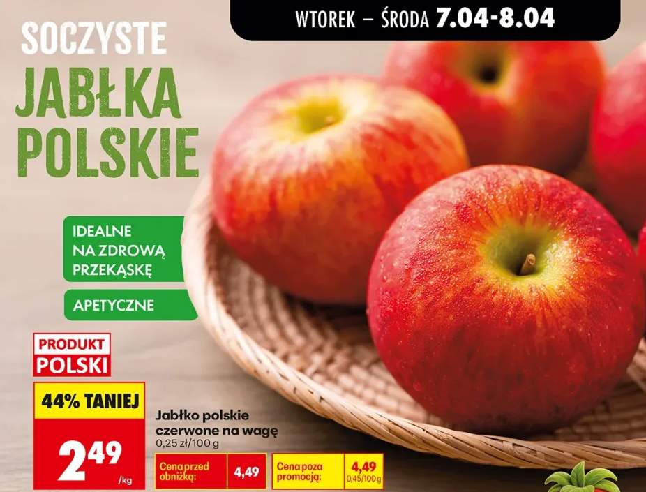 Jabłka polskie czerwone na wagę