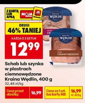 Schab w plastrach ciemnowędzony