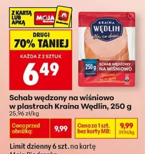 Schab wędzony na wiśniowo w plastrach