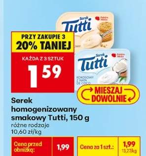 Serek homogenizowany smakowy różne rodzaje