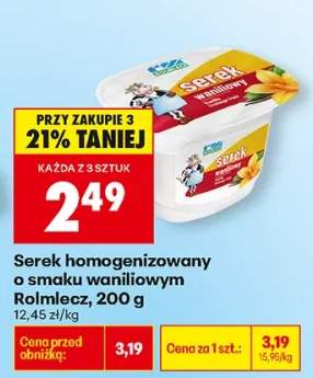 Serek homogenizowany o smaku waniliowym