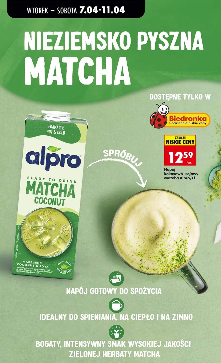 Napój kokosowo-sojowy matcha coconut