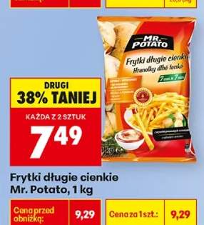 Frytki długie cienkie