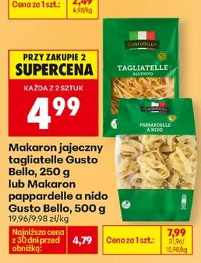 Makaron jajeczny tagliatelle
