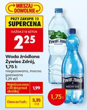 Woda źródlana niegazowana