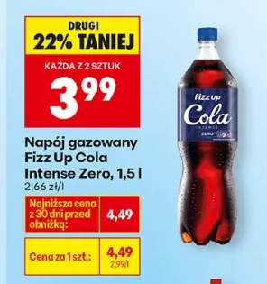 Napój gazowany Cola Intense Zero
