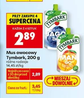 Mus owocowy jagodowy