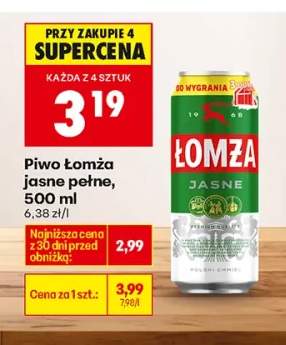 Piwo Łomża jasne pełne