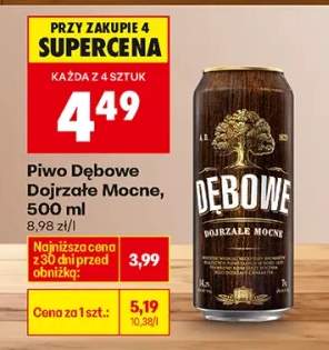 Piwo dębowe dojrzałe mocne