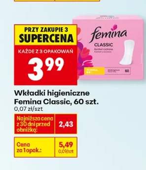 Wkładki higieniczne Classic