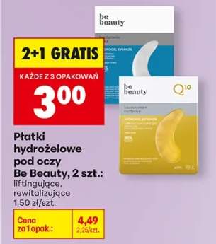 Płatki hydrożelowe pod oczy liftingujące