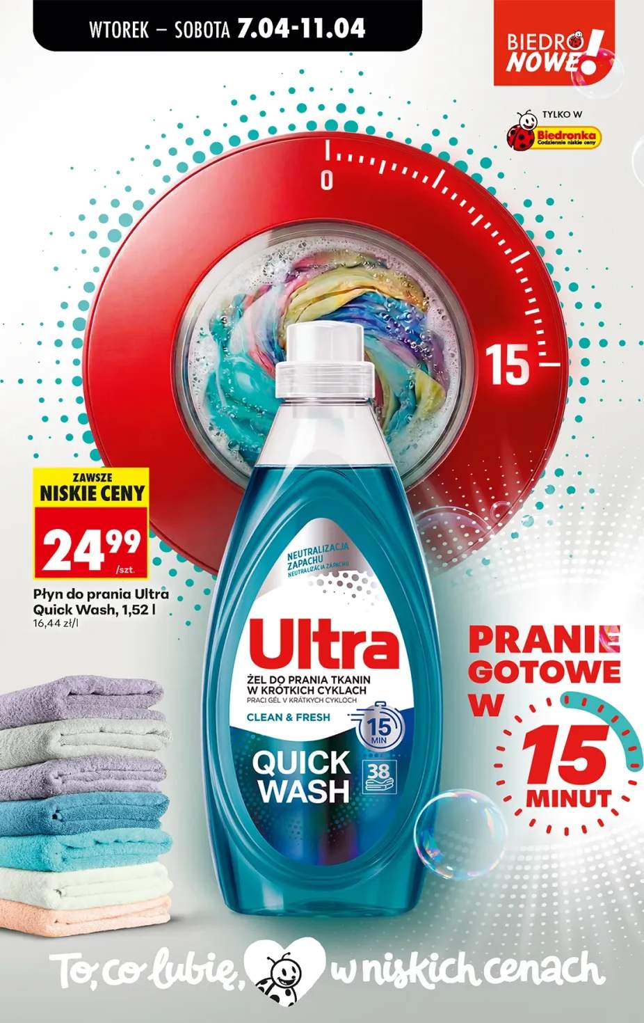 Żel do prania Quick Wash Clean & Fresh