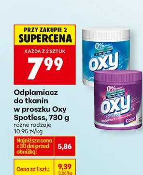 Odplamiacz do tkanin w proszku Spotless