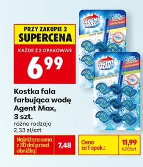 Kostka fala farbująca wodę różne rodzaje