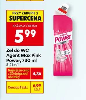 Żel do WC Agent Max Pink Power