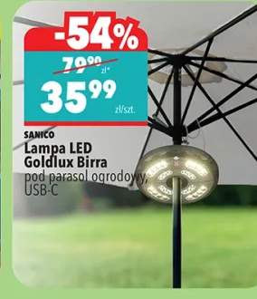 Lampa LED Goldlux Birra pod parasol ogrodowy USB-C