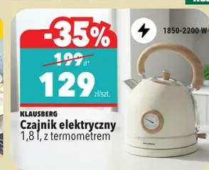 Czajnik elektryczny 1,8 l, z termometrem