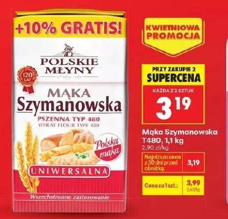Mąka Szymanowska pszenna typ 480