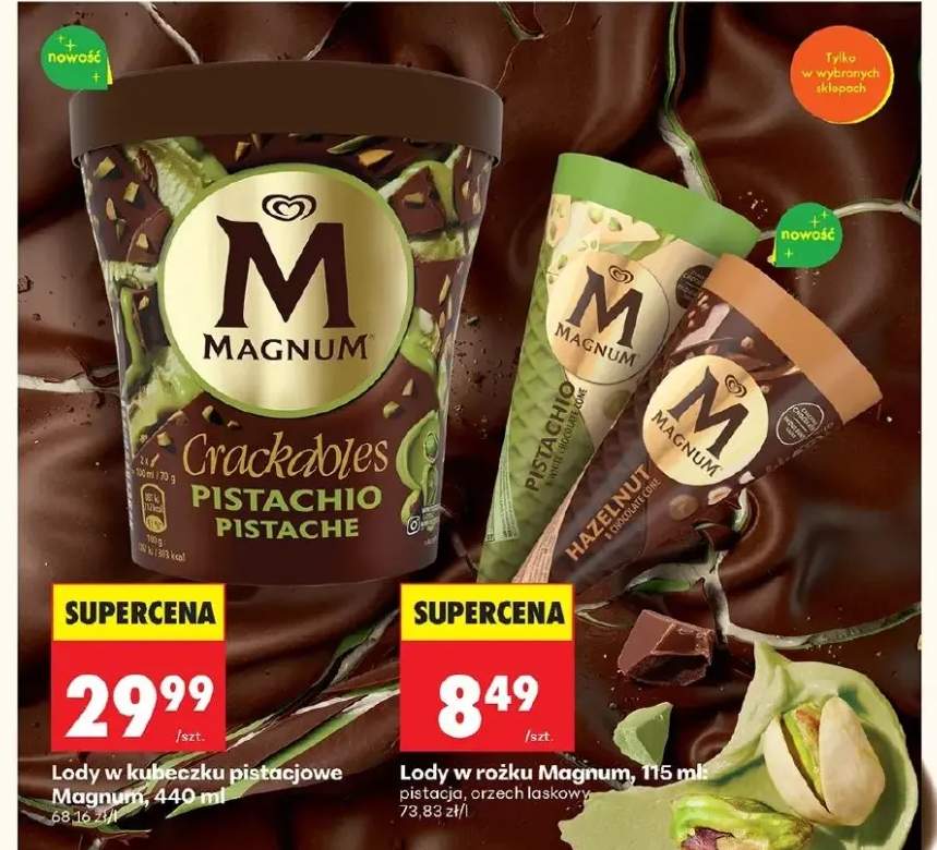 Lody w kubeczku pistacjowe Crackables Pistachio Pistache