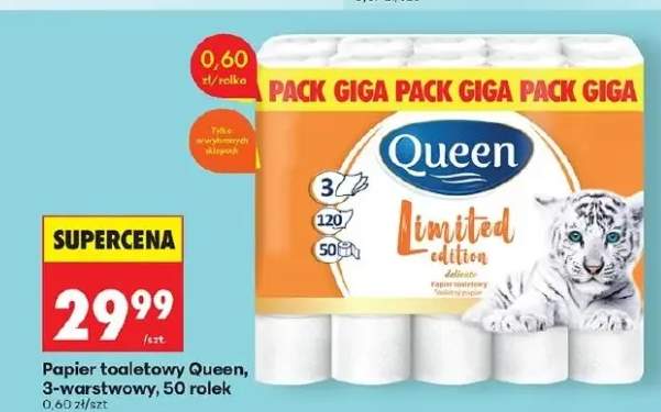 Papier toaletowy 3-warstwowy, 50 rolek