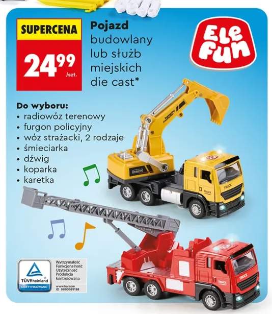 Pojazd budowlany lub służb miejskich die cast