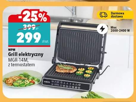 Grill elektryczny MGR-14M, z termostatem