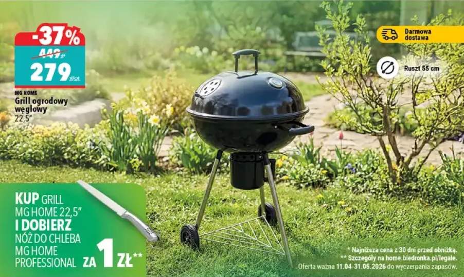 Grill ogrodowy węglowy 22,5"